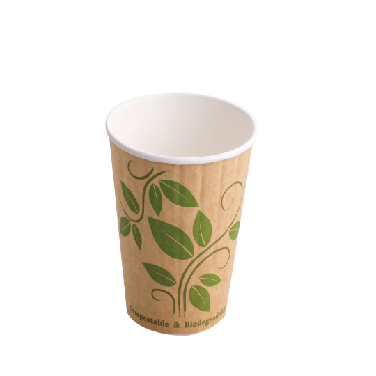 16oz PLA Double Wall Paper Cups